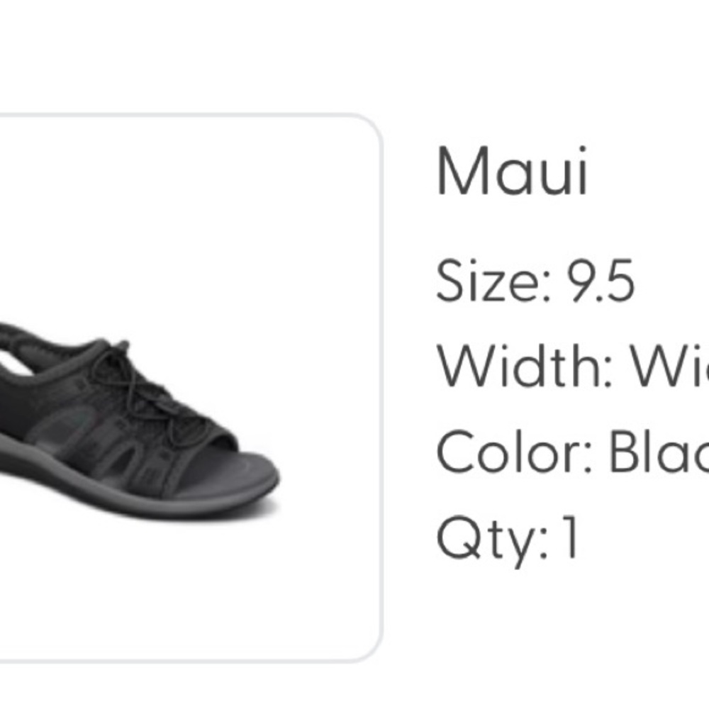 Maui Black Women's Sandals